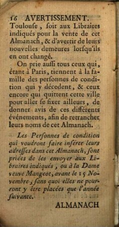 Almanach de Paris