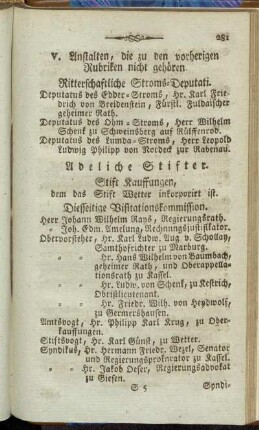 V. Anstalten, die zu den vorherigen Rubriken nicht gehören.