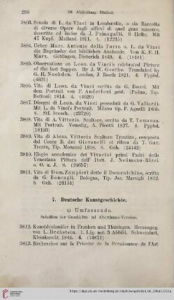 7. Deutsche Kunstgeschichte (Nr. 3812 - 4065)