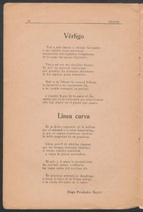 Línea curva [Poesía]
