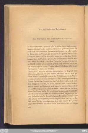 1 Ein Märtyrer der arabischen Literatur (1910)