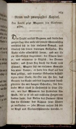 Neun und zwanzigstes Kapitel. Der Teufel zeigt Wagnern sein Sündenregister.