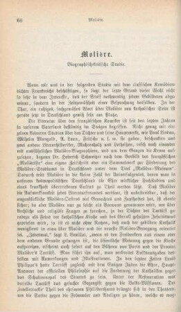 66-77 Molière : biographisch-kritische Studie