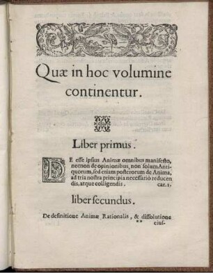 Quae in hoc volumine continentur.
