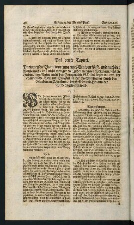 46-58, Das dritte Capitel