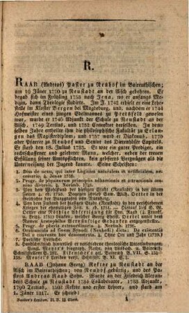 Lexikon verstorbener baierischer Schriftsteller des achtzehenten und neunzehenten Jahrhunderts, 2,2. R - Z
