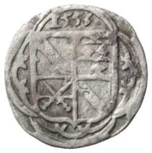 Fundmünze, 1/84 Taler, 1553