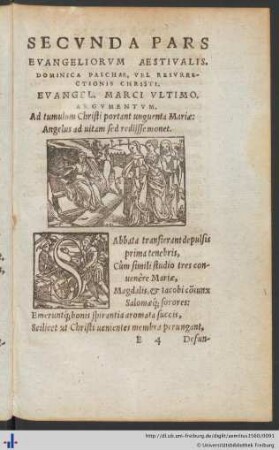 Secunda Pars Evangeliorum Aestivalis.