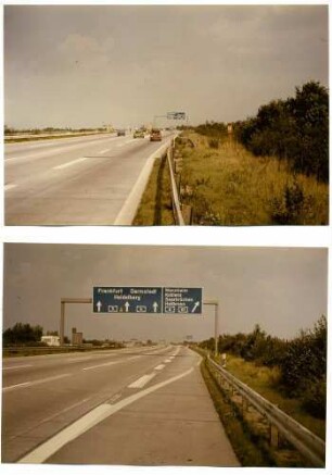 AK Walldorf, Ausfahrt aus Richtung Karlsruhe