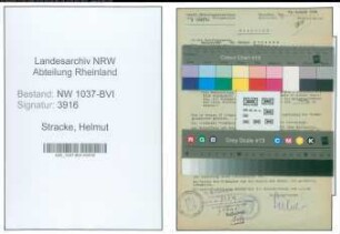 Entnazifizierung Helmut Stracke , geb. 16.10.1911 (Zahnarzt)