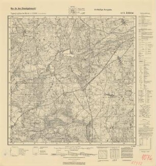 2472 Jehlenz, Topographische Karte 1:25000 (4cm - Karte)