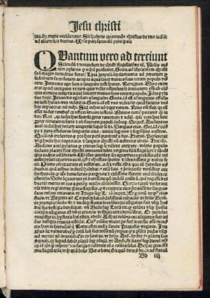 Quantum vero ad tercium Sciendum et notandum ....