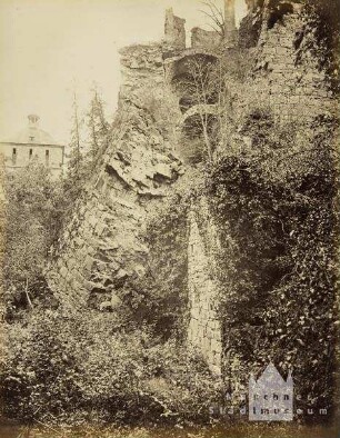 Studien vom Heidelberger Schloss und anderen Ruinen: Der gesprengte Turm