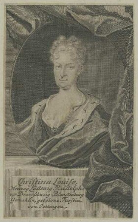Bildnis der Christina Louise, Hertzog Ludewig Rudolphus von Braunschweig