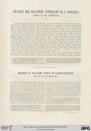Musaici del mausoleo appellato di s. Costanza