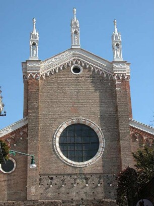 Venedig, Frontalansicht der Kirche S. Giovanni e Paolo im Stadtteil Castello
