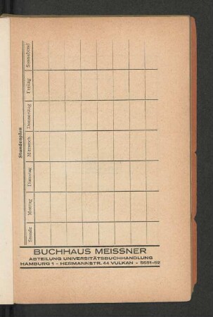 Stundenplan