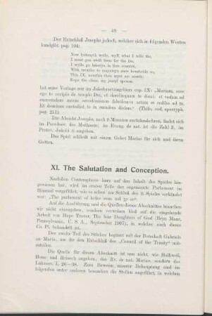 XI. The Salutation and Conception.
