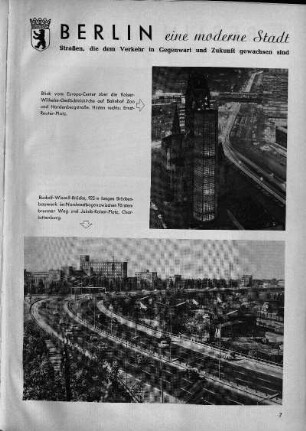 Blick vom Europa-Center [...] ; Rudolf-Wissel-Brücke [...]