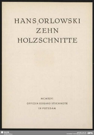 Zehn Holzschnitte