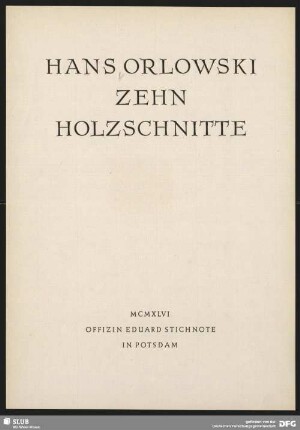 Zehn Holzschnitte