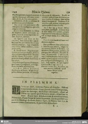 In Psalmum X. Psalmus X.