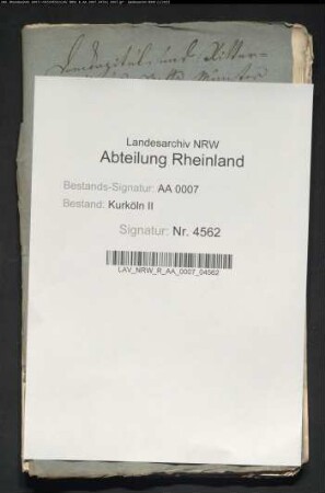 Domkapitel und Ritterschaft des Stiftes Münster gegen die Erbmänner wegen der von diesem beanspruchten Ritterbürtigkeit