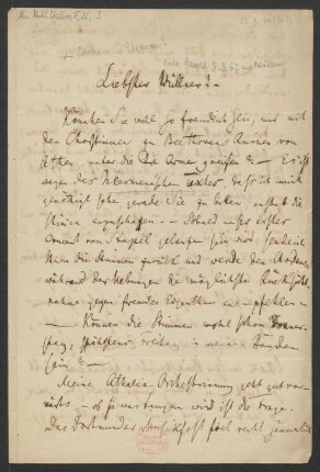 Brief an Franz Wüllner : 23.09.1861