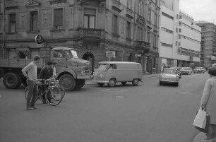 Gefahrvolle Straßenkreuzung Zirkel/Ritterstraße.