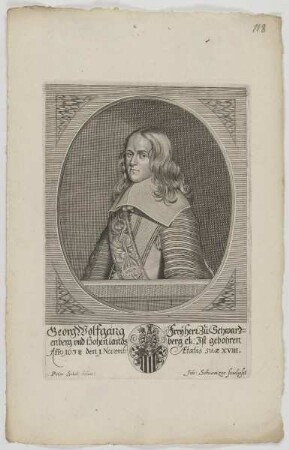 Bildnis des Georg Wolfgang zu Schwarzenberg