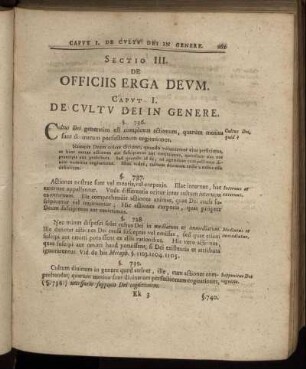 Sectio III. De Officiis Erga Deum