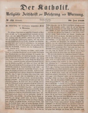 289-290 Die Einweihung der neuerbauten katholischen Kirche in Wiesbaden