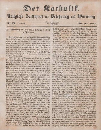 289-290 Die Einweihung der neuerbauten katholischen Kirche in Wiesbaden