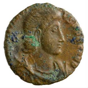 Münze, Aes 3, 350 - 355 n. Chr.