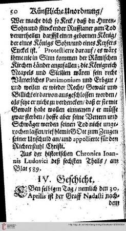 IV. Geschicht