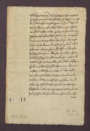Die Gemeinde Gochsheim verschreibt sich gegenüber Reinhard von Neuneck zu Elsasszabern wegen 1.000 Gulden zu 5 Prozent.
