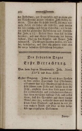 Des siebenten Tages [...]