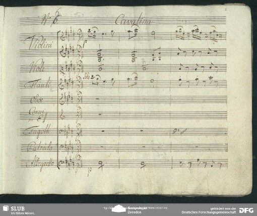Cavatina: "Quel foco tenero"