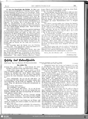 Erfolg und Lebensfreude (Fortsetzung)