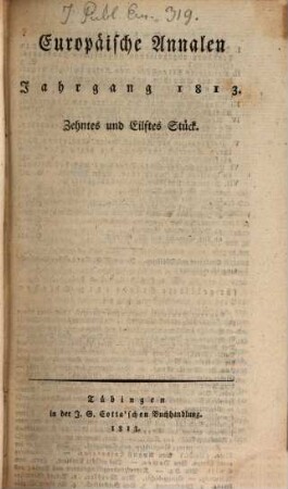 Europäische Annalen. 1813, 4