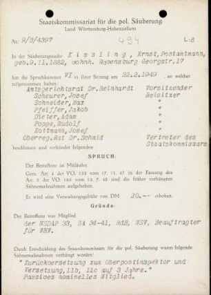 Kissling, Ernst