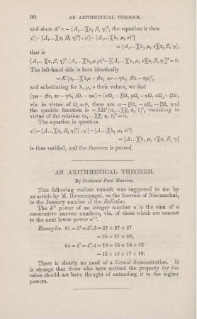 An arithmetical theorem.