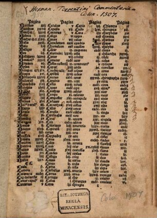 Herma[n]ni Torrentini inter Grammaticos nostre tempestatis viri litteratissimi co[m]mentaria pulcherrima i[n] ... doctrinalis Alexa[n]dri : cu[m] ... vocabulo[rum] interpretatione ... Item in obtrectatores eiusdem Apologia Et Epigrammata duo, 1. Commentaria in primam doctrinalis Alexandri