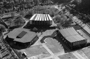Freiburg: Stadthalle und Ausstellungshallen, leer