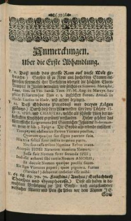 Anmerckungen.