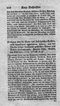 : Predigten über die sonn- und festtäglichen Episteln. T.2.