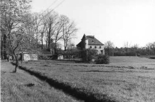 Boxberg/O.L.-Bärwalde. Spreewehr mit Brücke