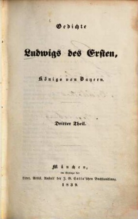 Gedichte des Königs Ludwig von Bayern, 3