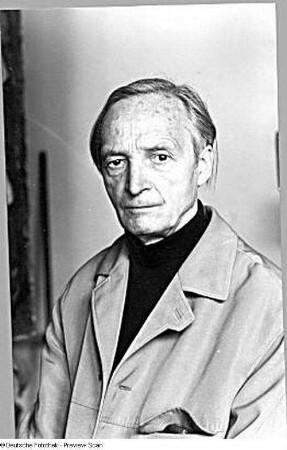 Porträtausschnitt Theodor Rosenhauer (anläßlich eines Atelierbesuchs 1975)