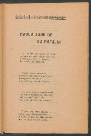 Habla Juan de su familia